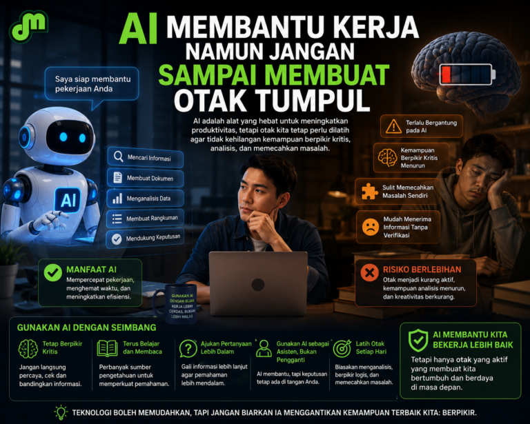 AI Membantu Kerja Namun Jangan Sampai Membuat Otak Tumpul