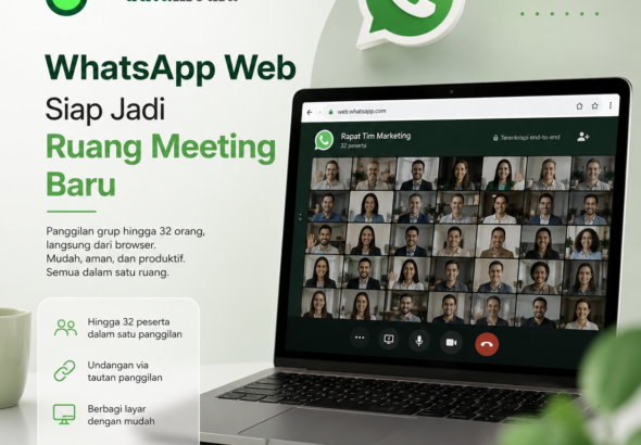WhatsApp Web Siap Jadi Ruang Meeting Baru